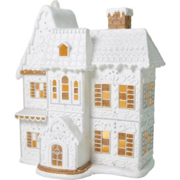 Giant 31" Light Up White Gingerbread House New in Factory Packaging Trophy Viral - Picture 5 of 5